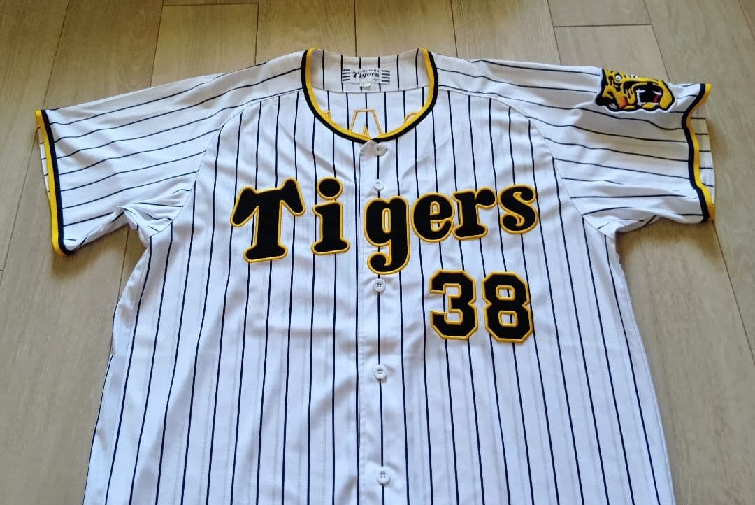 阪神　タイガース　小幡　ホーム　ユニフォーム　ミズノ　O