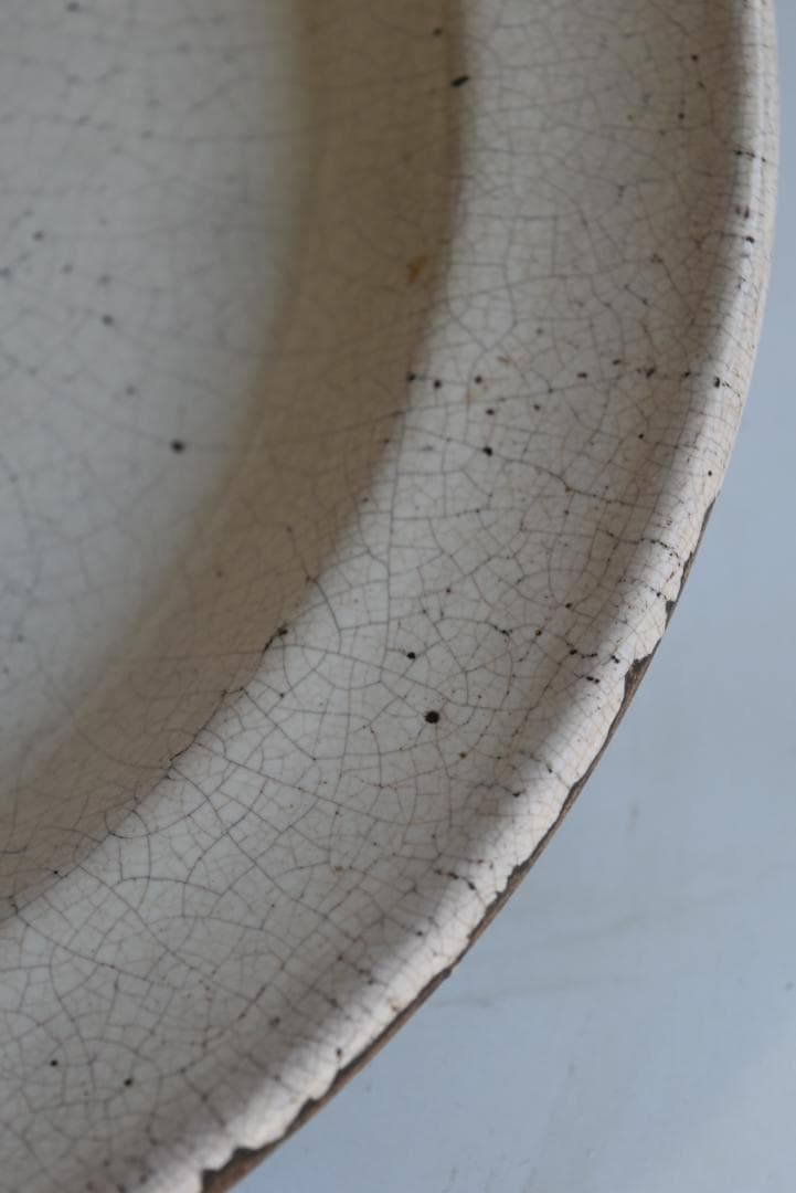 美品フランス19世紀　眺めの良いキュノワール皿　印有　古道具坂田　西洋民藝