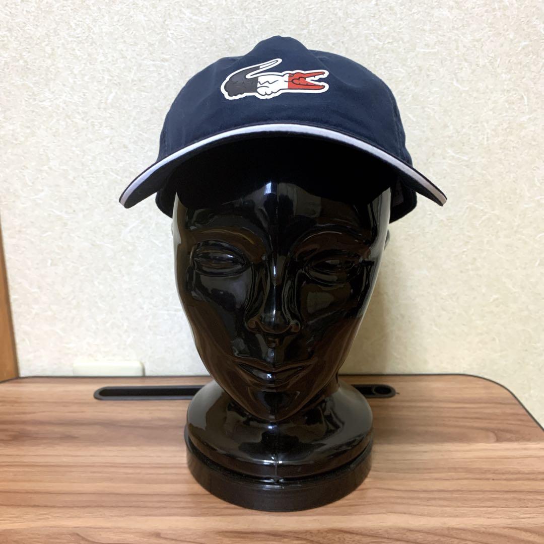 【美品】LACOSTE SPORT★ラコステ★デカワニ★トリコロール★キャップ