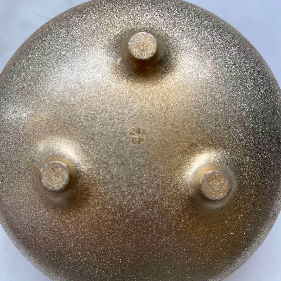 黃金茶釜 24KGP 香炉 銅鋳造インテリア　コレクション