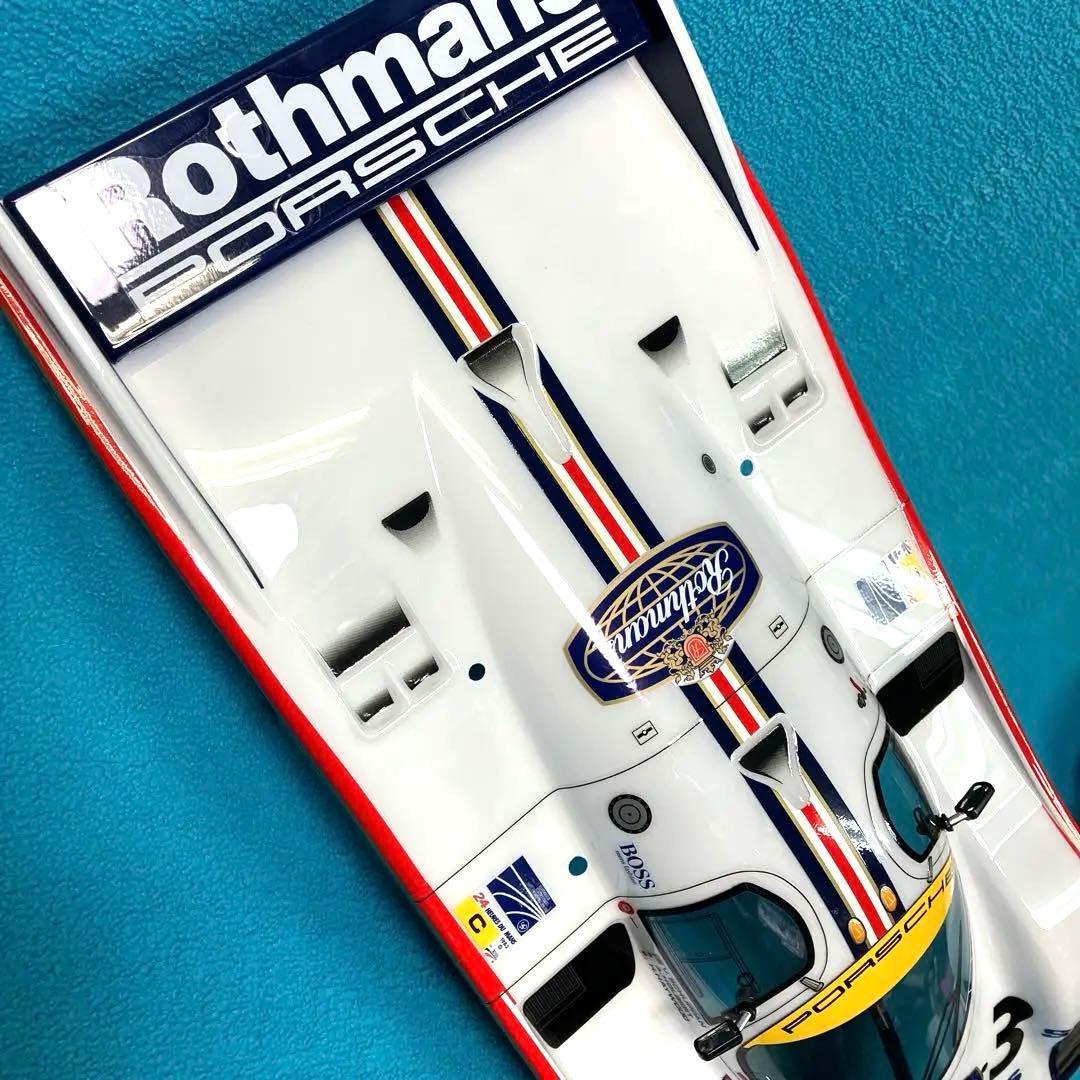 タミヤ RCカー ボディ & タイヤホイール ポルシェ956 塗装ミスあり