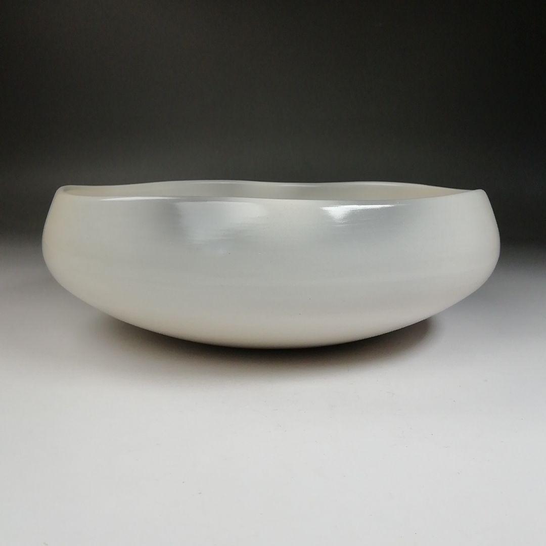 Ｔ７０６　灰器　『雲華焼』『桂窯　寄神崇白 造』　共箱　茶道具