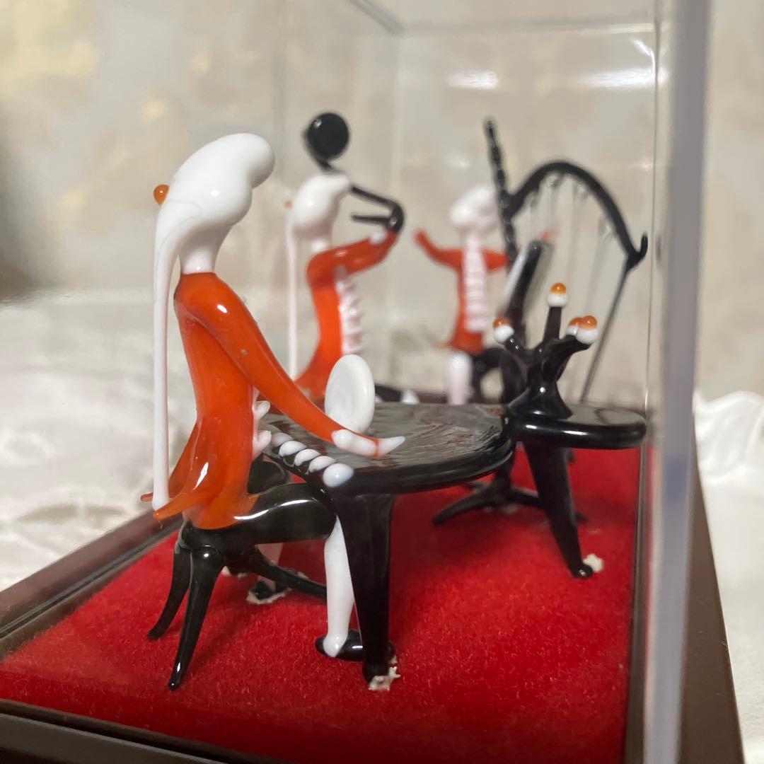 ベネチアンガラス製音楽家フィギュアセット