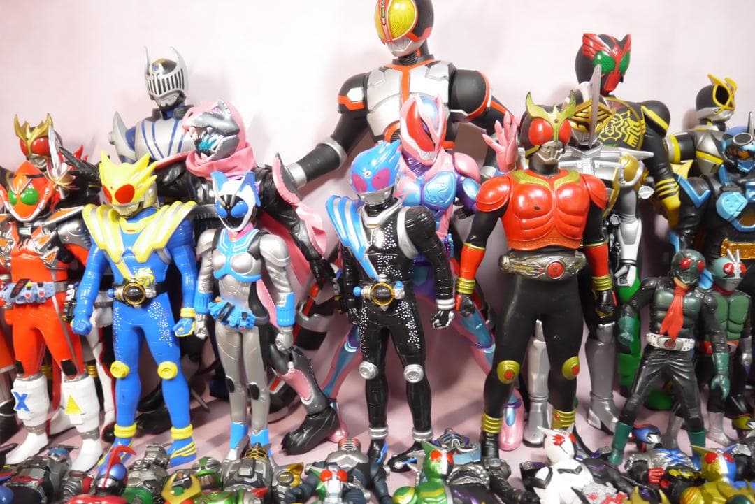 ライダーヒーローシリーズ　ビッグサイズソフビフィギュア　107体セット