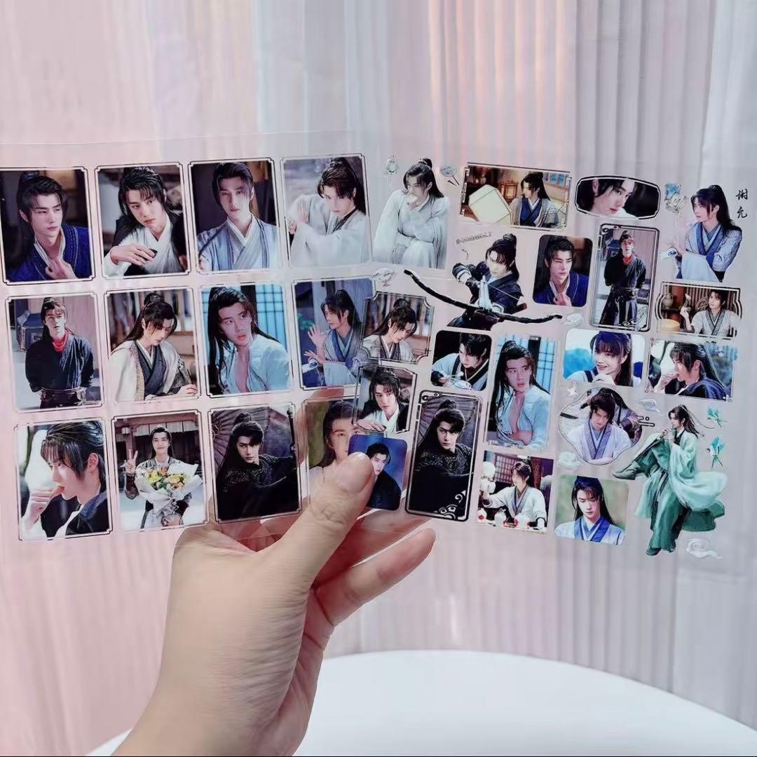 15×15cm 王一博 転写ステッカー 耐油 防水ステッカー　2枚　28セット❣️