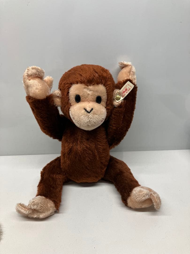 ヴィンテージ　1998 シュタイフ製 サル モンキー ぬいぐるみ 番号00488