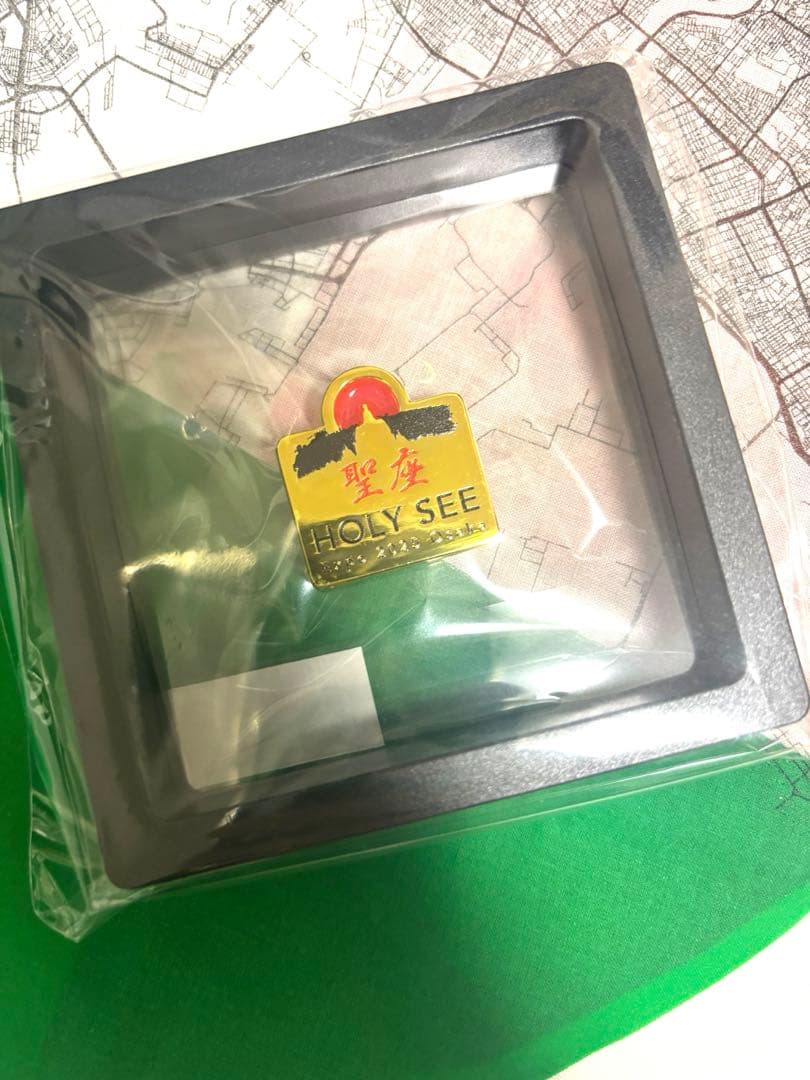 万博　イタリア館　バチカン　聖教館　ロゴ　メタルピン　ピンバッジ