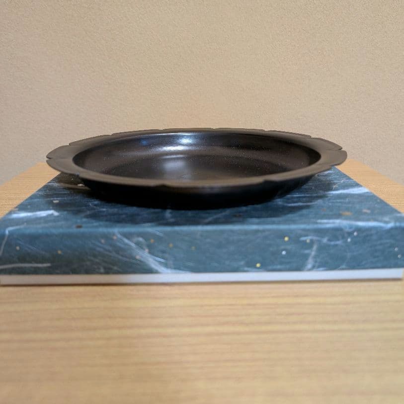 遠州流 茶道具 七宝紋 砂張 花形 菓子器