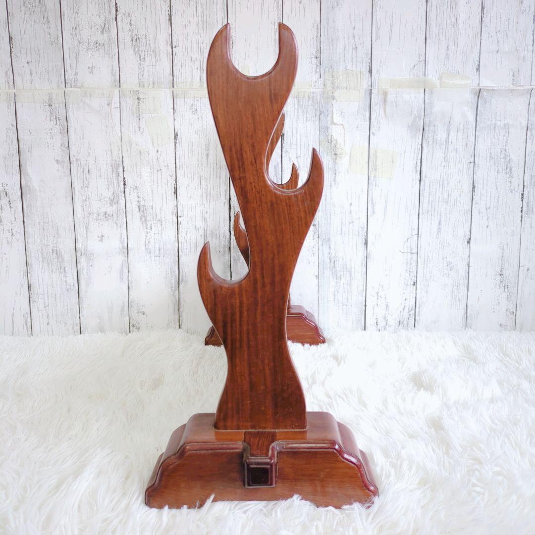 刀掛け　刀置き　螺鈿　3本　武具