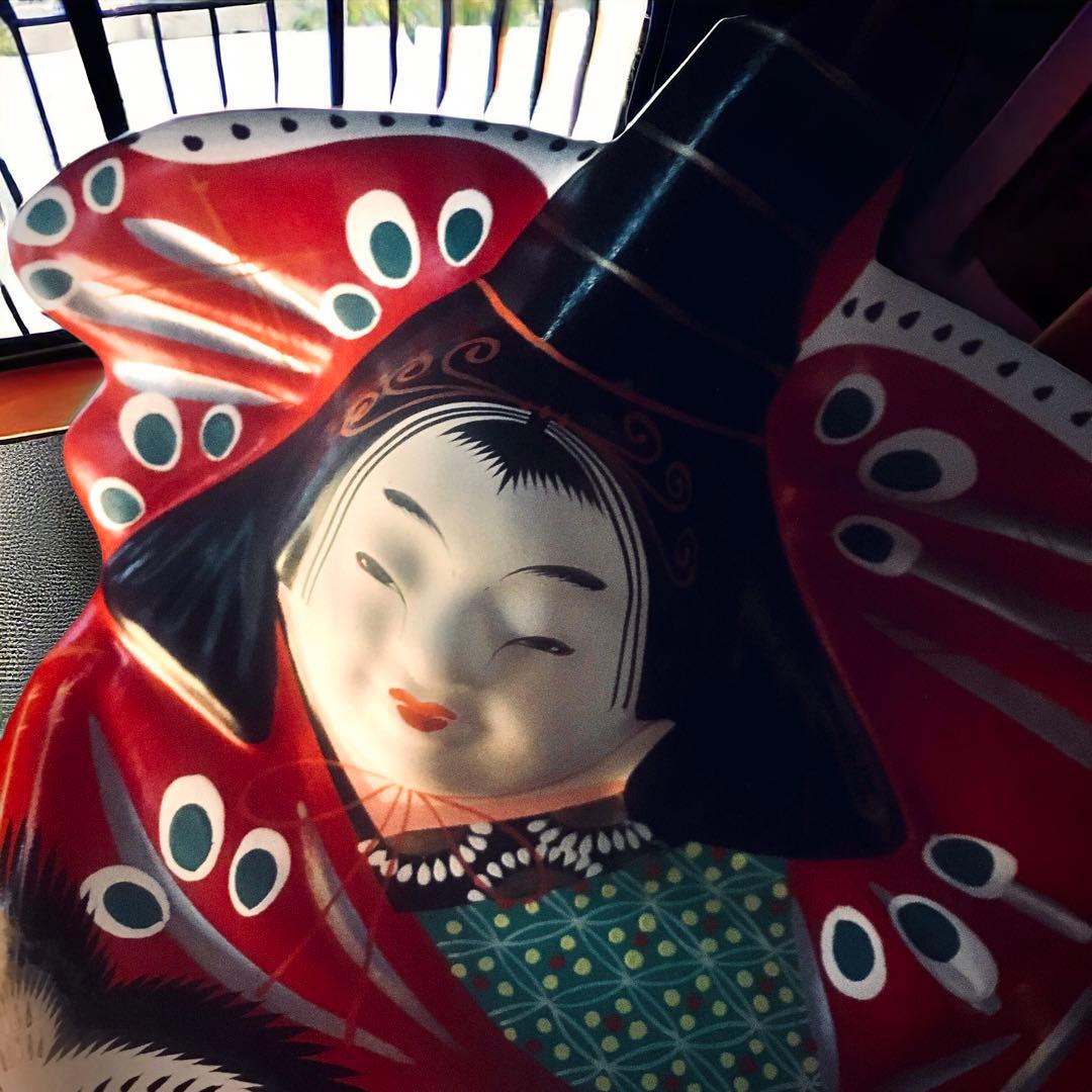 古玩 福島県 郷土玩具 堤人形 つゝみ人形 三番叟 土人形 芳賀強 伊達騒動