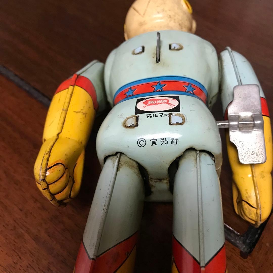 ブルマァク　月光仮面　当時物　ブリキ製　ゼンマイ歩行