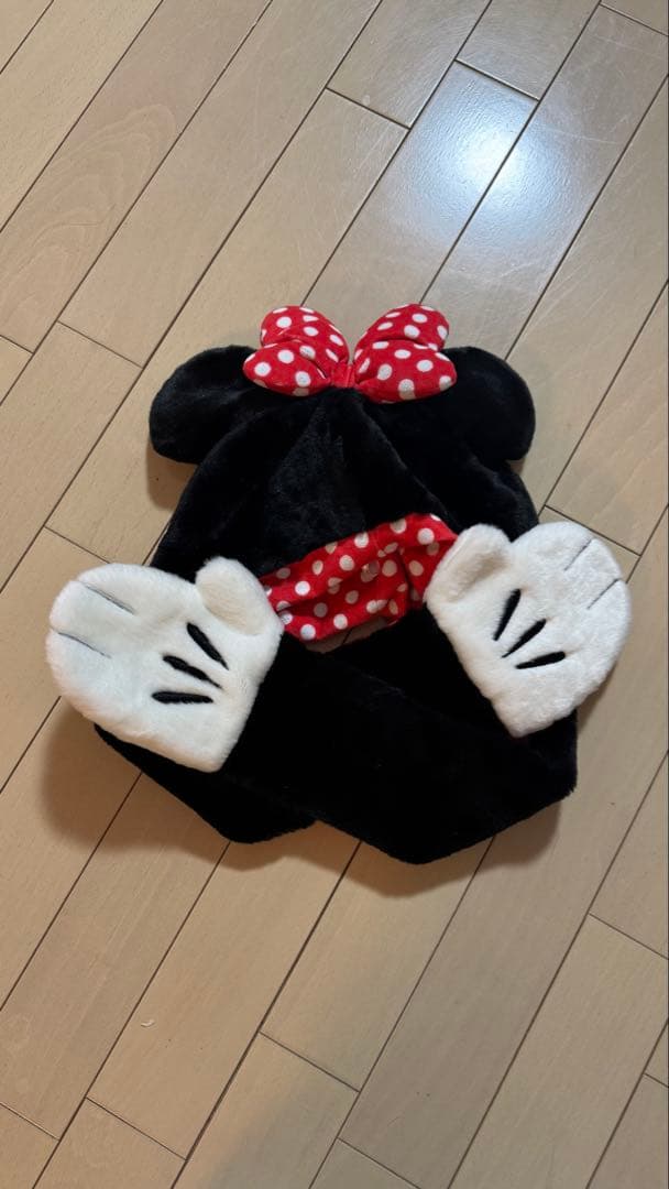 ミニーマウス キャップ 手袋付き