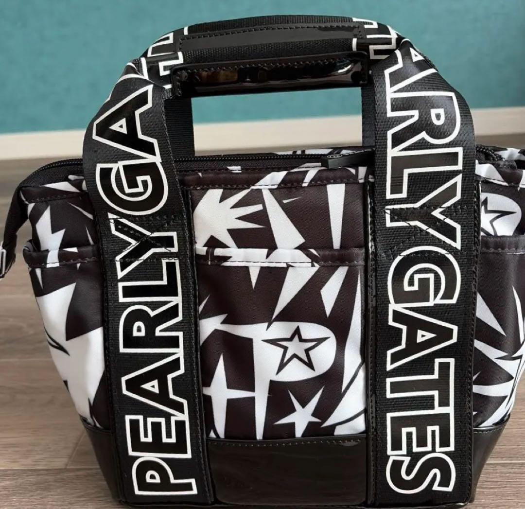 PEARLY GATES スター柄　ラウンドバッグ