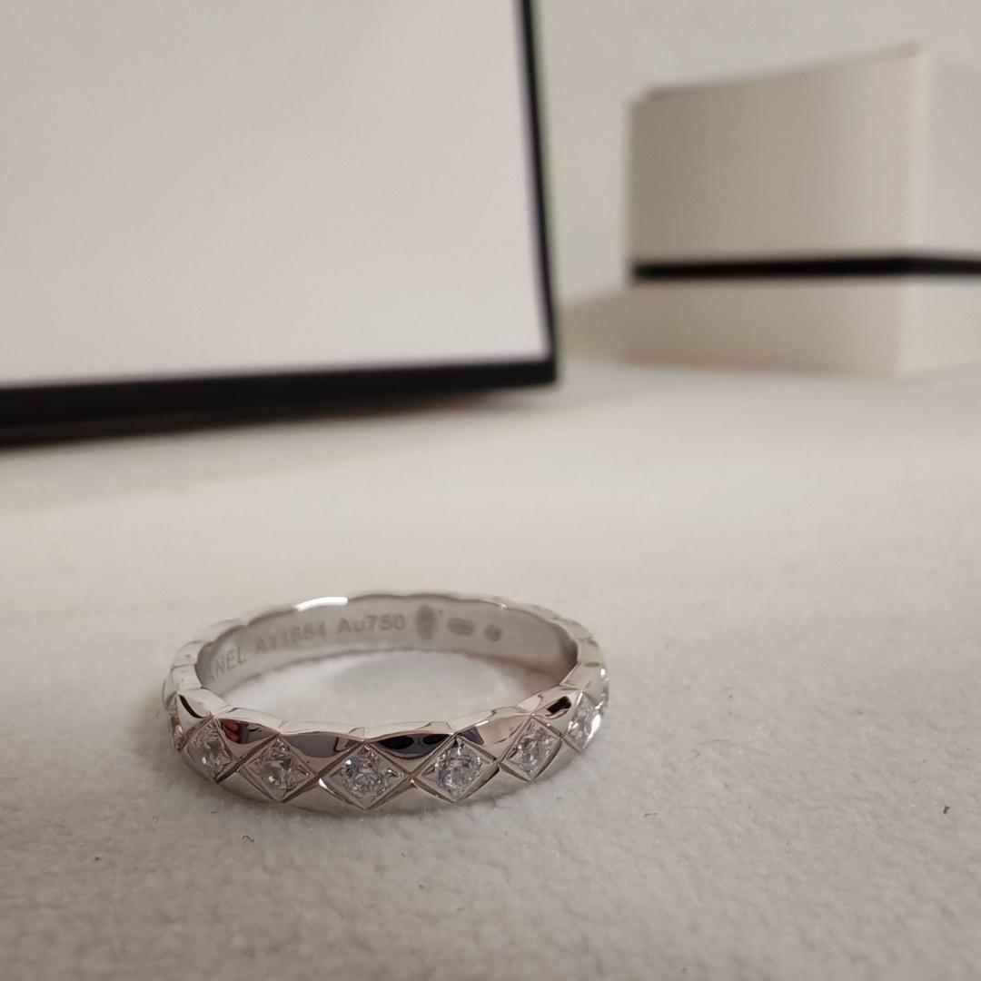 ホワイトゴールド ココクラッシュ リング・指輪