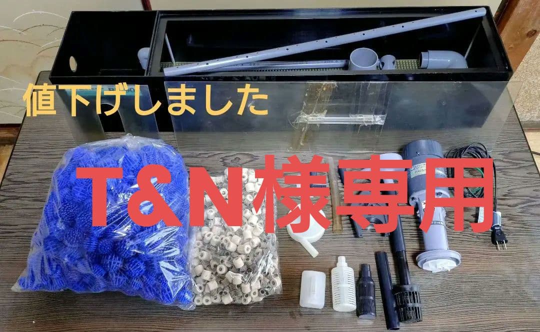 レイシーフィルターRF-90　ポンプP-425Aと接続アクセサリー濾材のセット