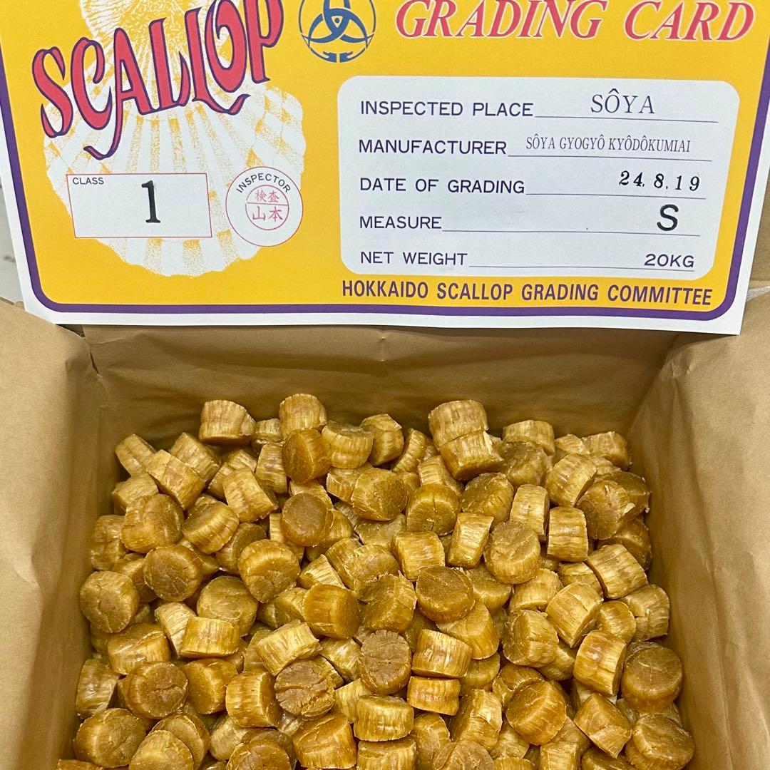 北海道産乾燥帆立貝柱 ホタテ貝柱 S 1等級 400g（100g×4袋） 貝柱