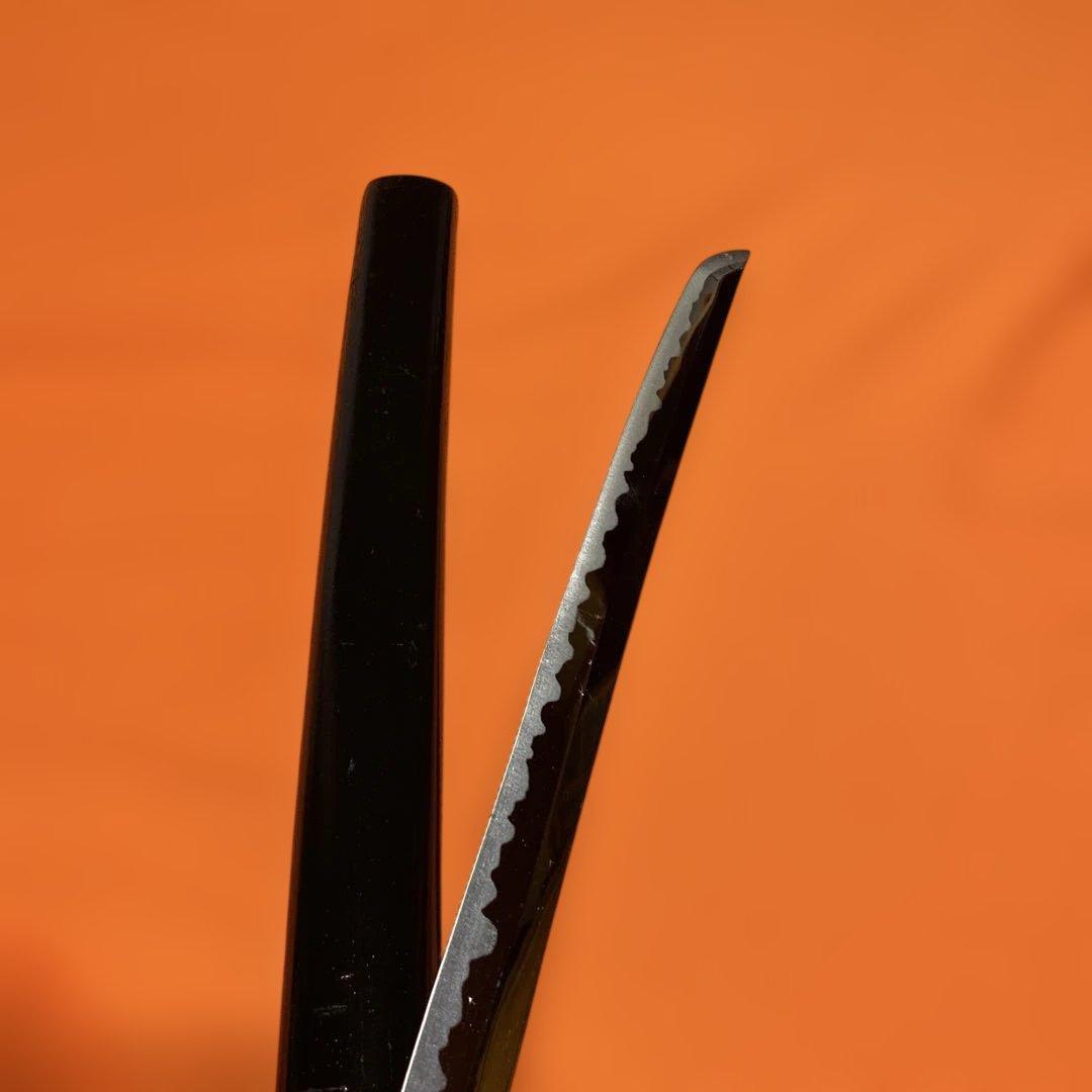 割安模造刀 黒柄 雲龍楕円鍔 黒呂鞘