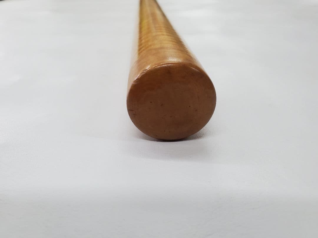 カーリーメープル　虎杢　トラ目　キュー　杖　材木　極トラ目