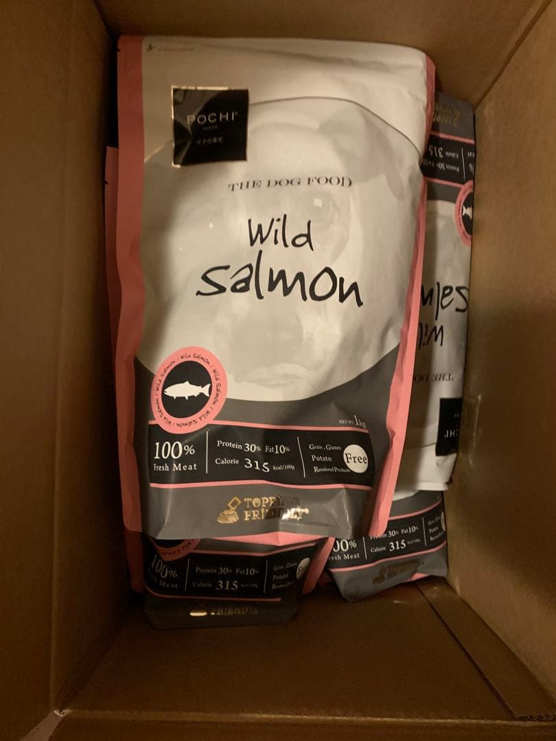 POCHI ポチザ・ドッグフードベーシックワイルドサーモン1kg ❌8袋