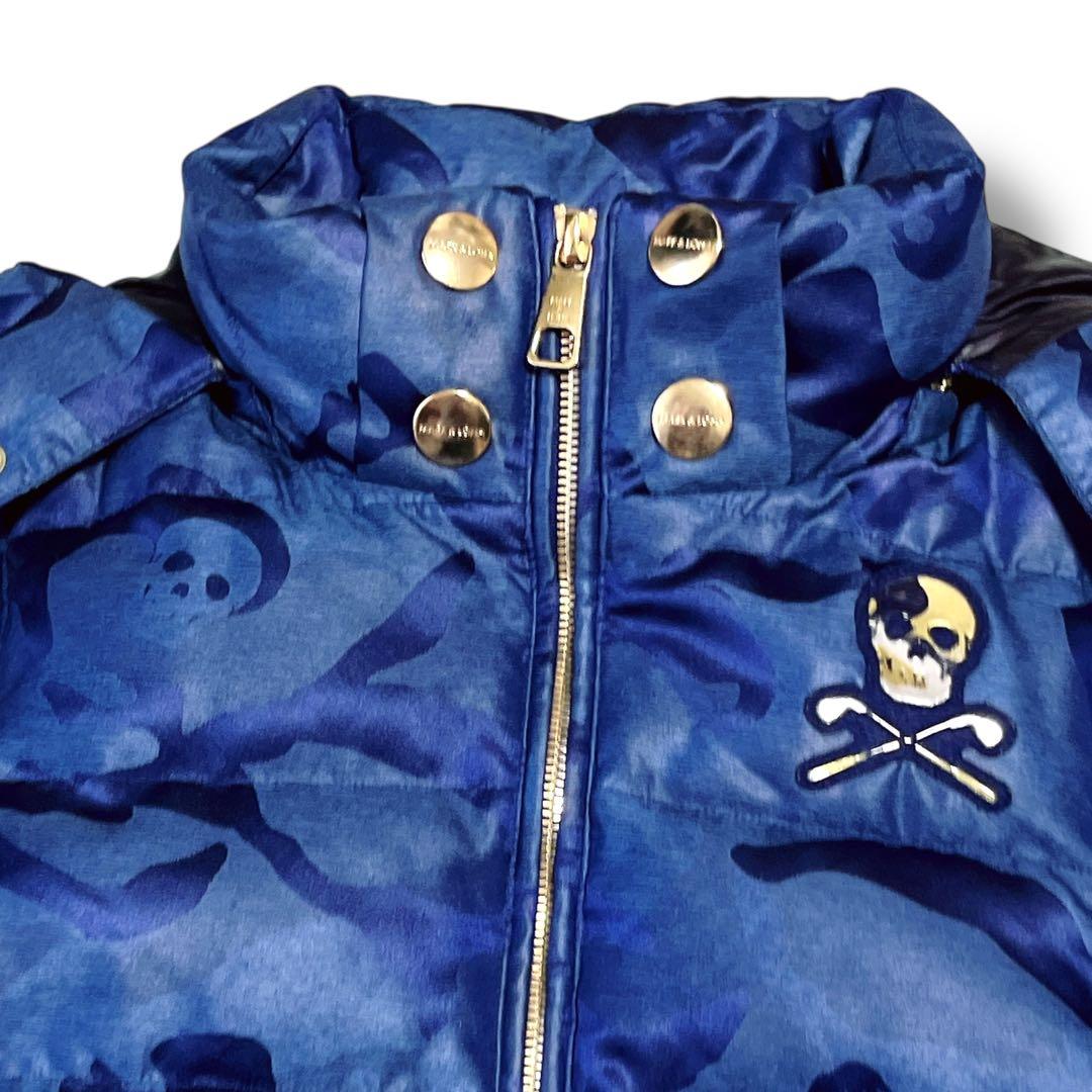 MARK & LONA ゴルフ 4way ダウンジャケット ベスト スカル 迷彩