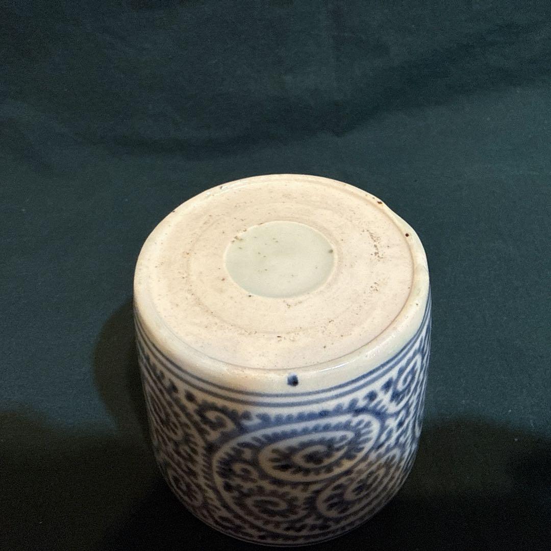 古伊万里　総柄　蛸唐草文　蕎麦猪口　江戸中期