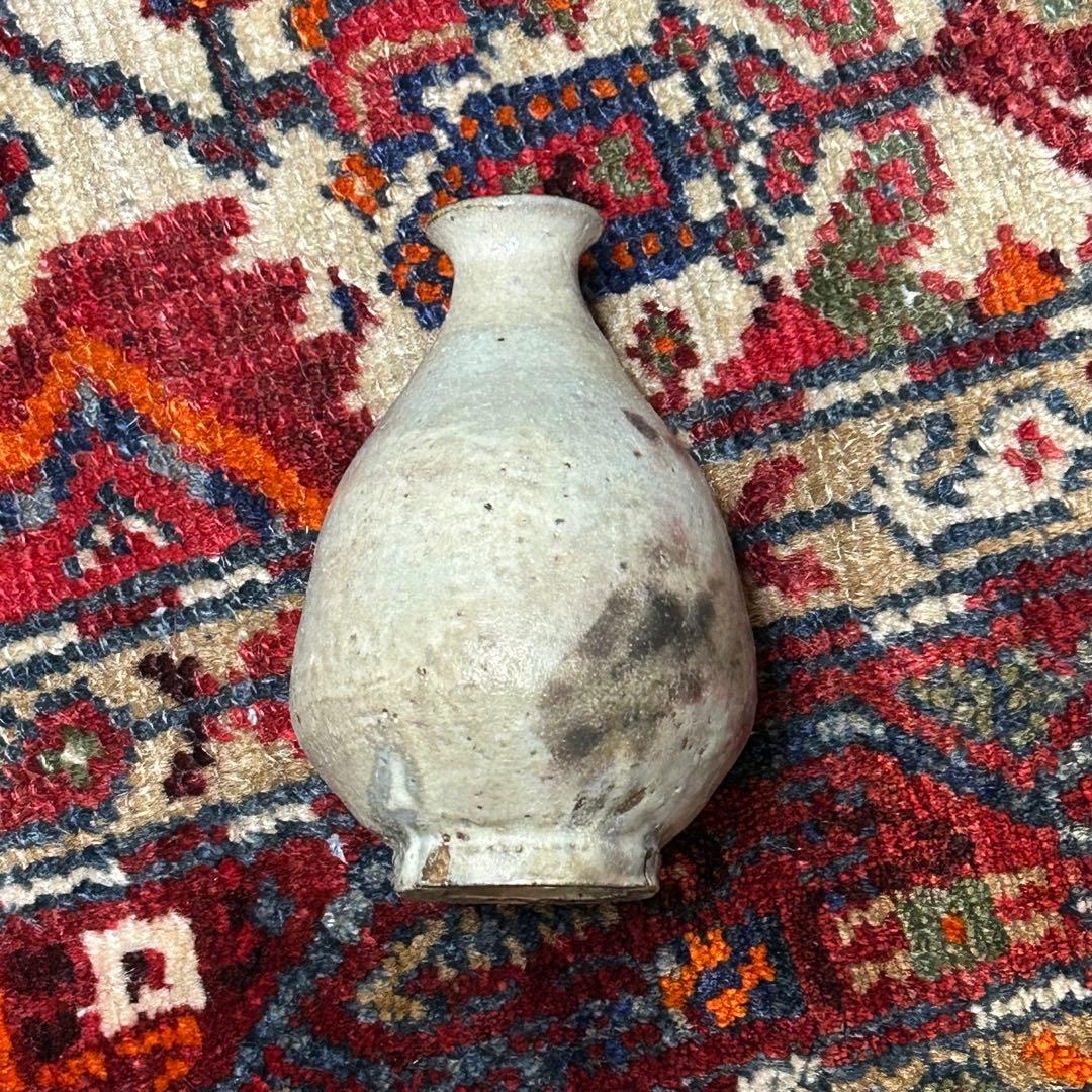 大吉さん　泥牛作品　粉引徳利