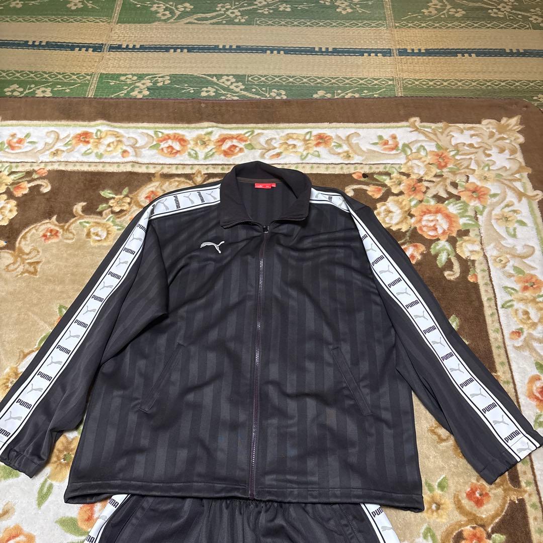 PUMA ストライプブラウンジャージ上下セット 希少カラー