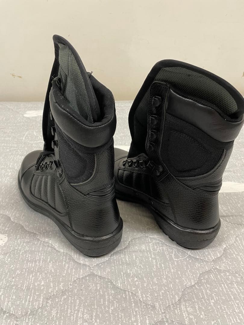 ブラックミリタリーブーツ　25.0cm