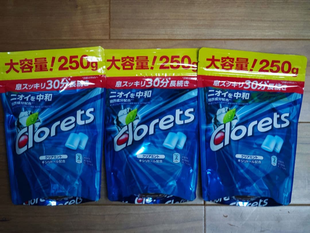 専用まとめ買い相談可　10袋　未開封　クロレッツ　250g クリアミント　大容量