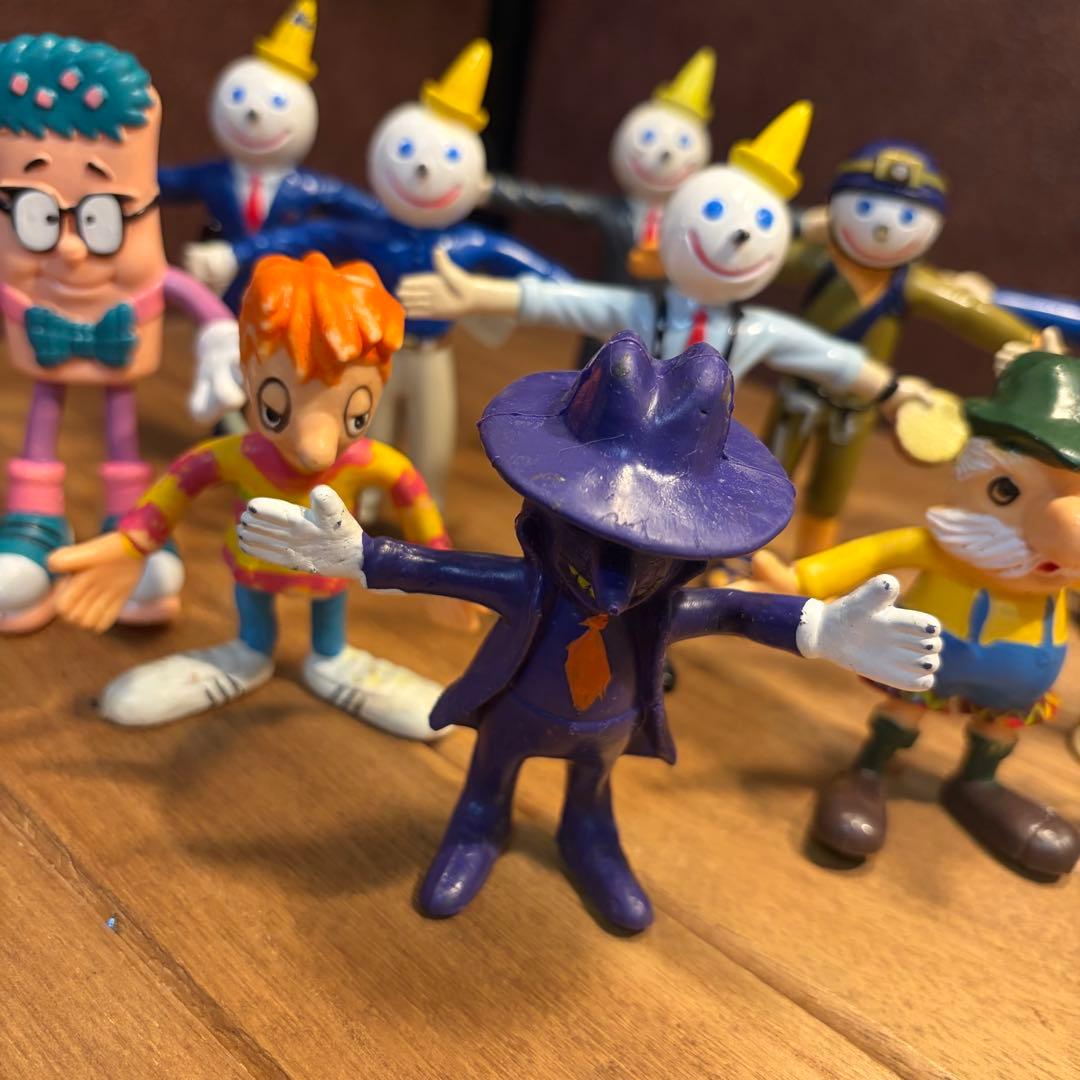 USAヴィンテージミールトイ　ジャックインザボックス　ベンダブルフィギュアセット