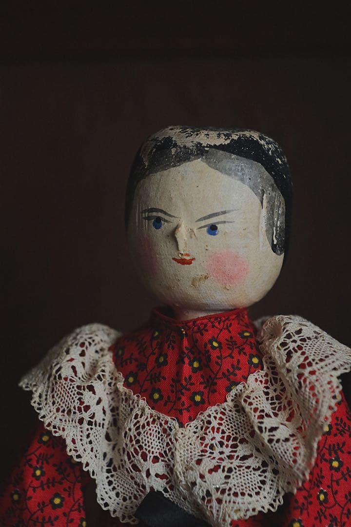 アンティーク ペグドール ウッデンドール 木製人形 ドイツ オランダ