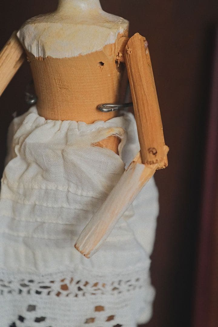 アンティーク ペグドール ウッデンドール 木製人形 ドイツ オランダ