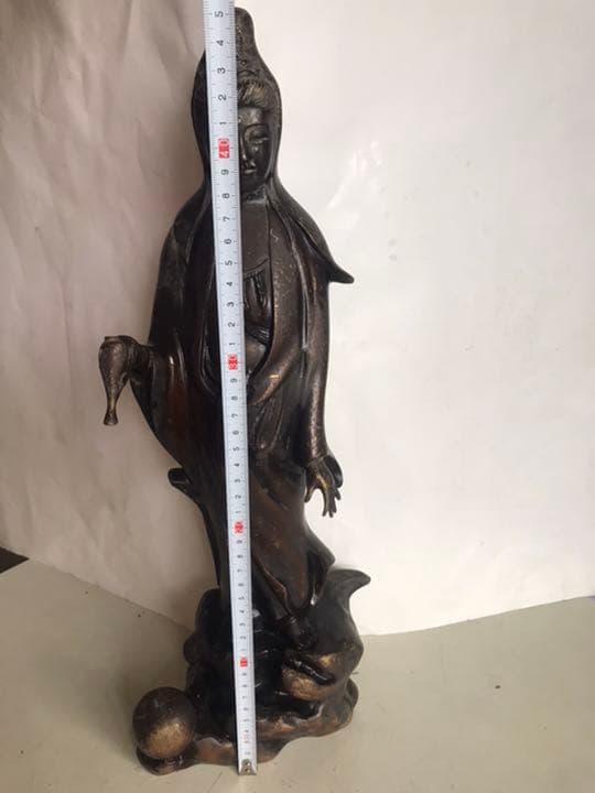 仏教美術，古銅製仏像，高45cm，重5000克。