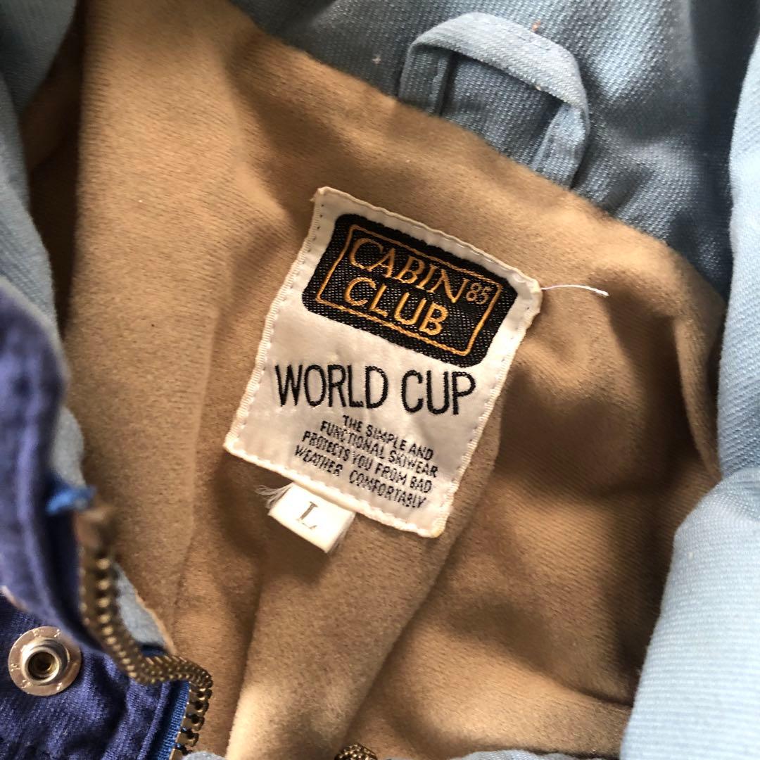 ネイビー スキーウェア M 中綿入り ジャケットとパンツセット