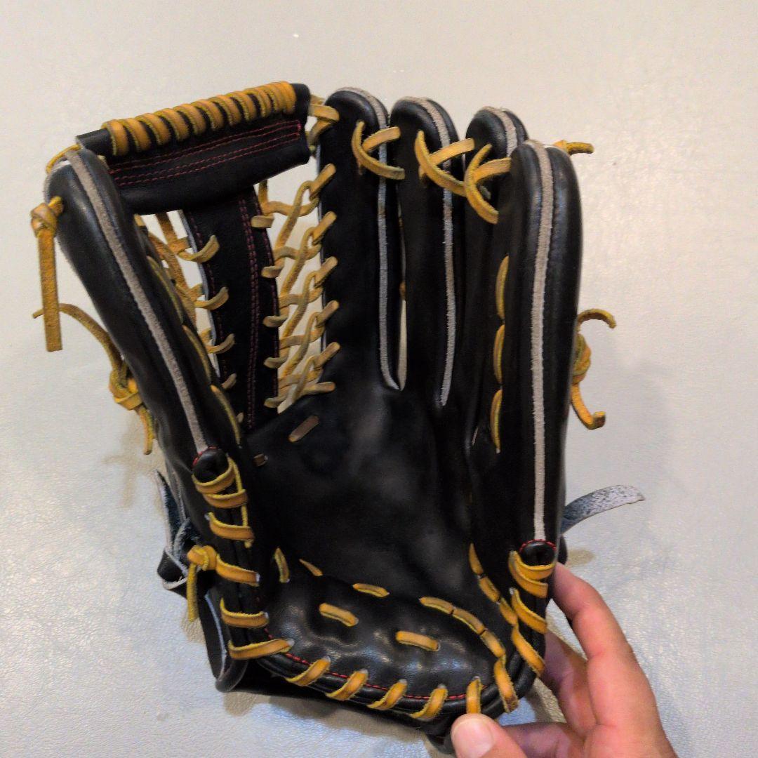 オーダーゼット 硬式グローブ 黒/黄色