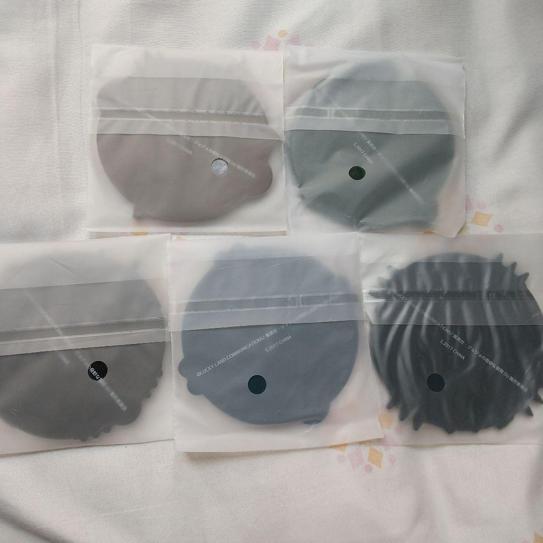 ジョジョの奇妙な冒険ラバーコースター5点　康一 億泰 空条承太郎 岸辺露伴　形兆