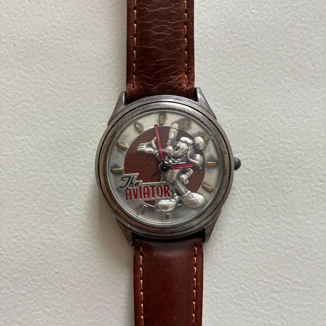 レザーケース入りボールペン・腕時計セット／ディズニーアヴィエーター　コレクション