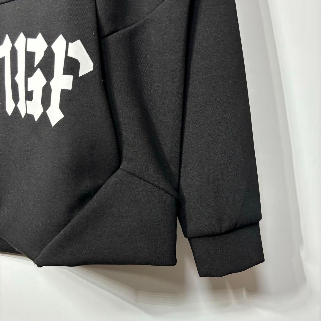 新品 ラッセルノ マスク フーディー マルチロゴ ブラック ゴルフ M