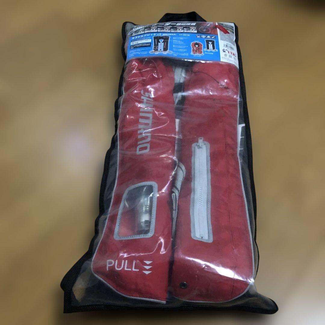 SHIMANO 自動膨張式ライフジャケット VF-051K レッド