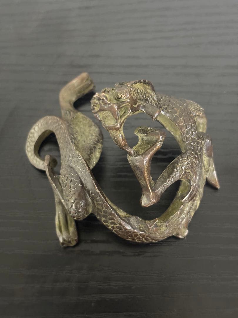 銅製品　中国　古物　龍　美術品