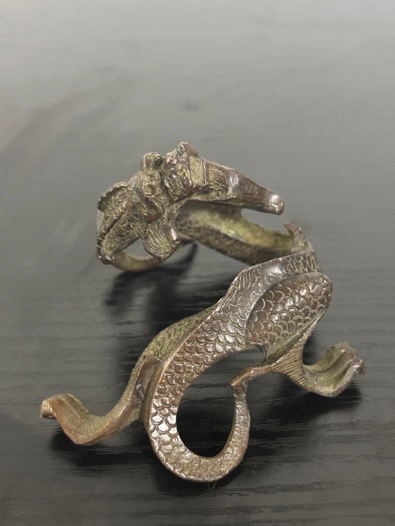 銅製品　中国　古物　龍　美術品