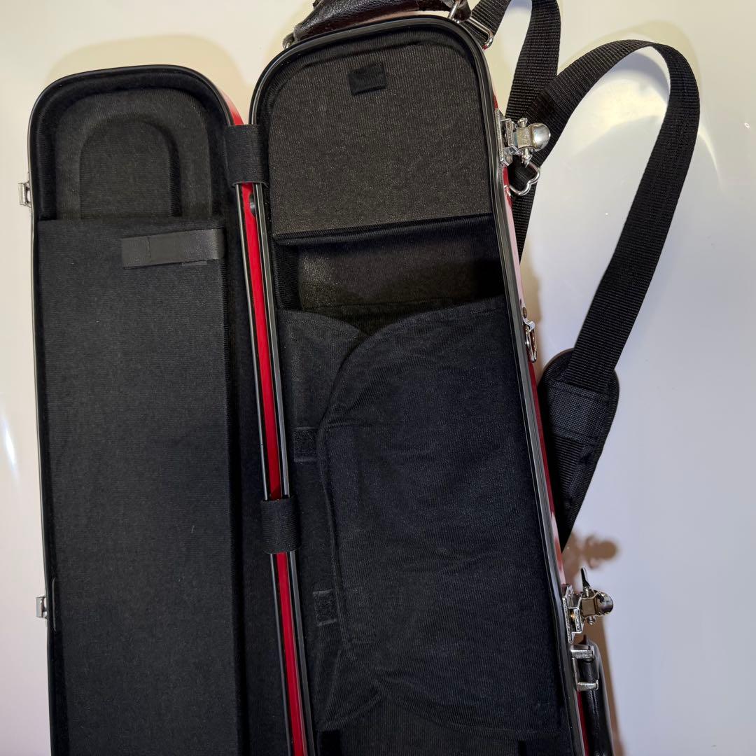 送料無料✨ CC shinyトロンボーン ハードケース シャイニーケース レッド