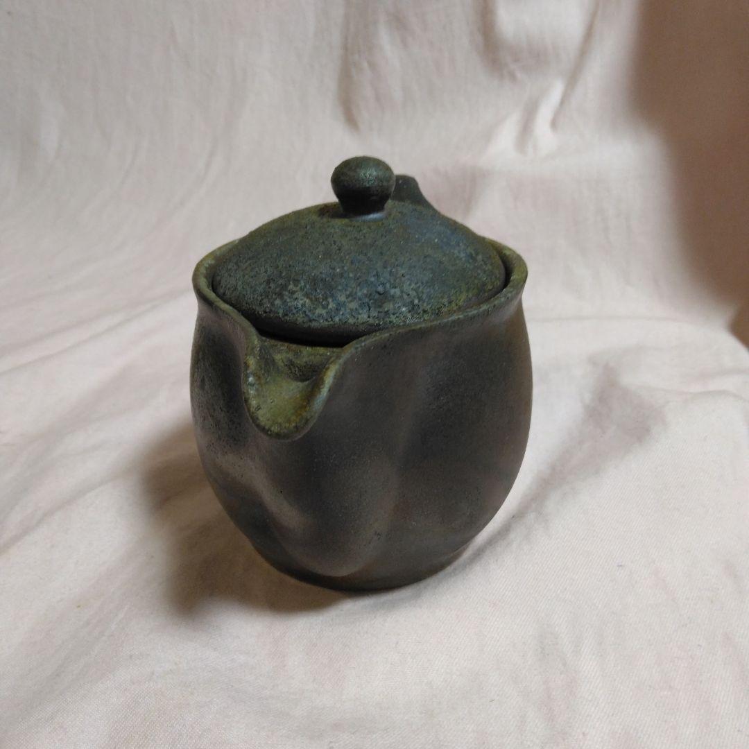 備前焼　小野田瑞穂作　備前急須