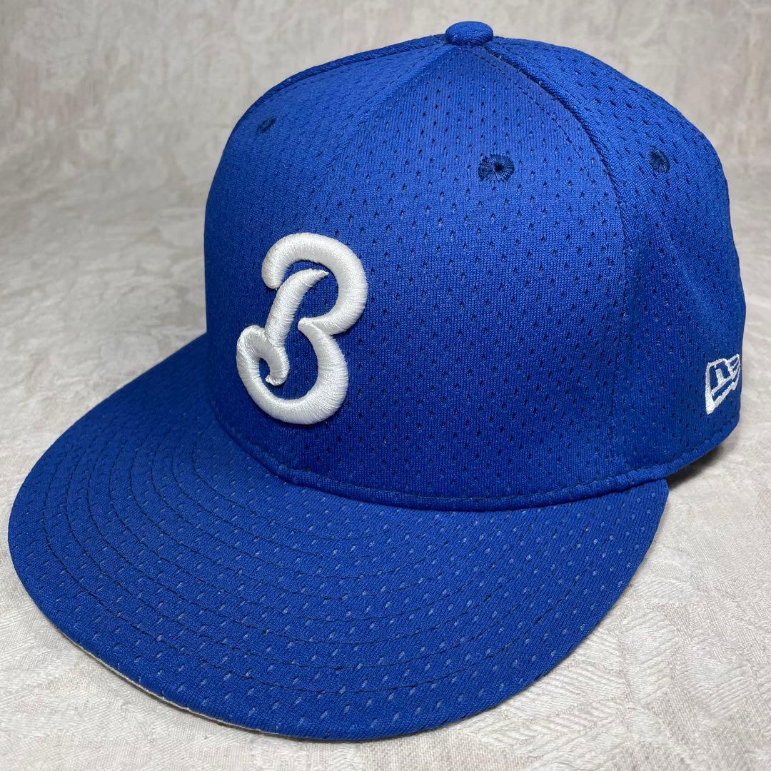 横浜ベイスターズ NEW ERA キャップ 旧ロゴ β ベータ 青色