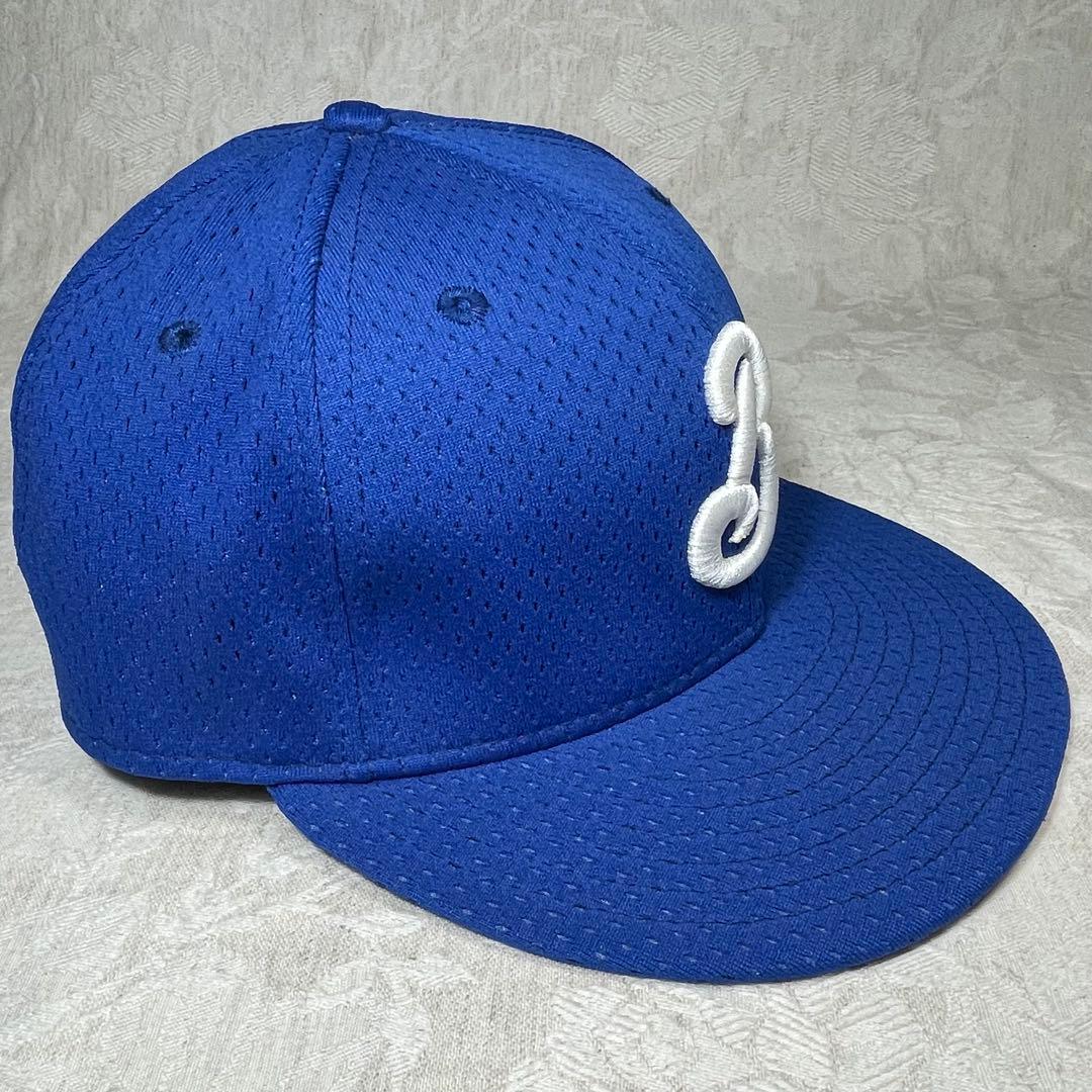 横浜ベイスターズ NEW ERA キャップ 旧ロゴ β ベータ 青色