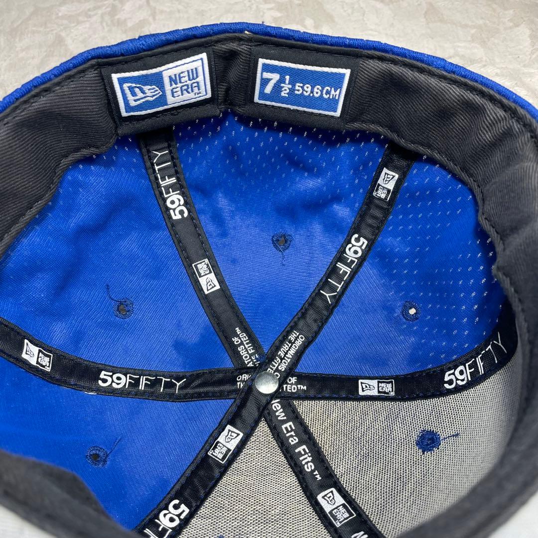 横浜ベイスターズ NEW ERA キャップ 旧ロゴ β ベータ 青色