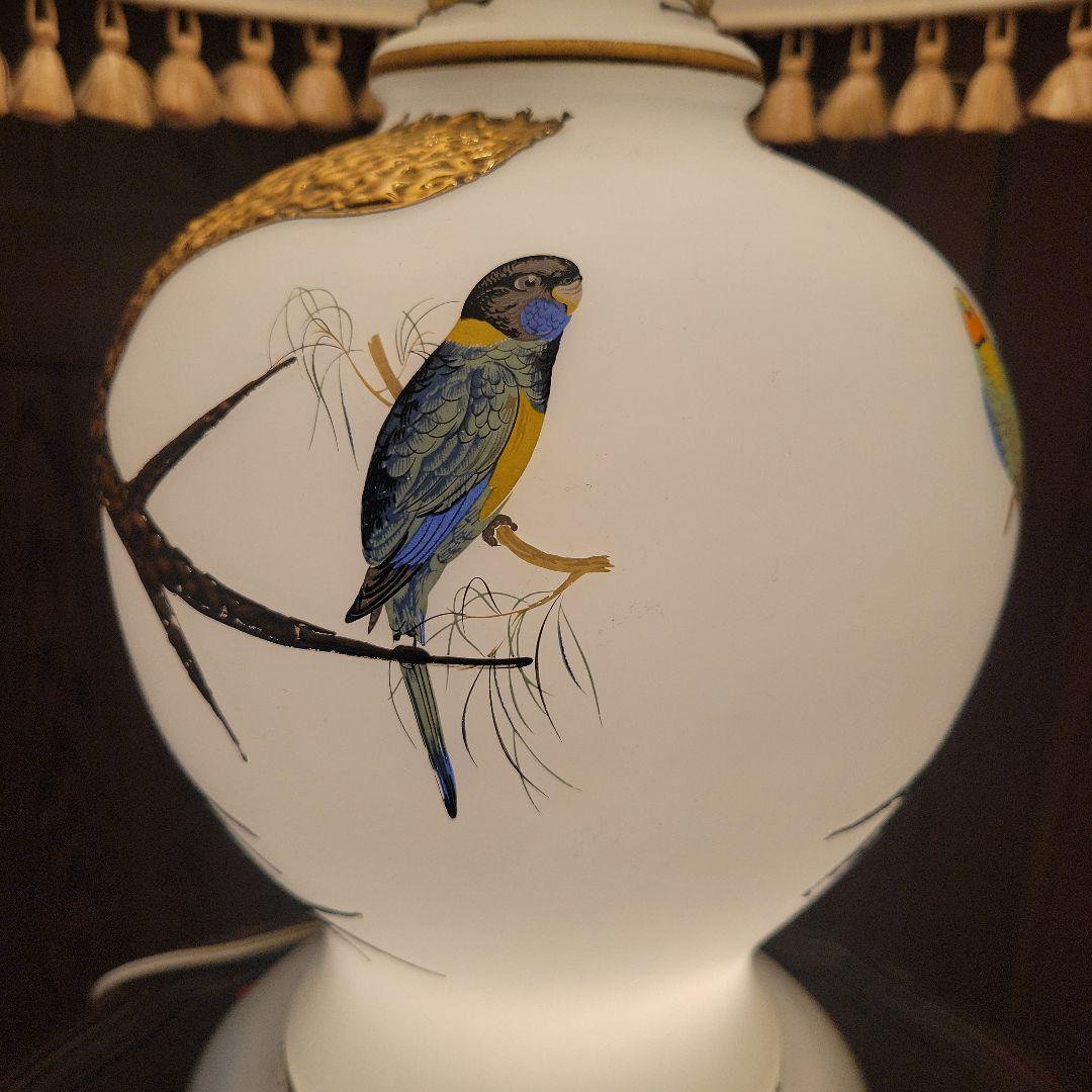 【長期保管品】スタンドライト 2灯式アンティークライト 昭和レトロ