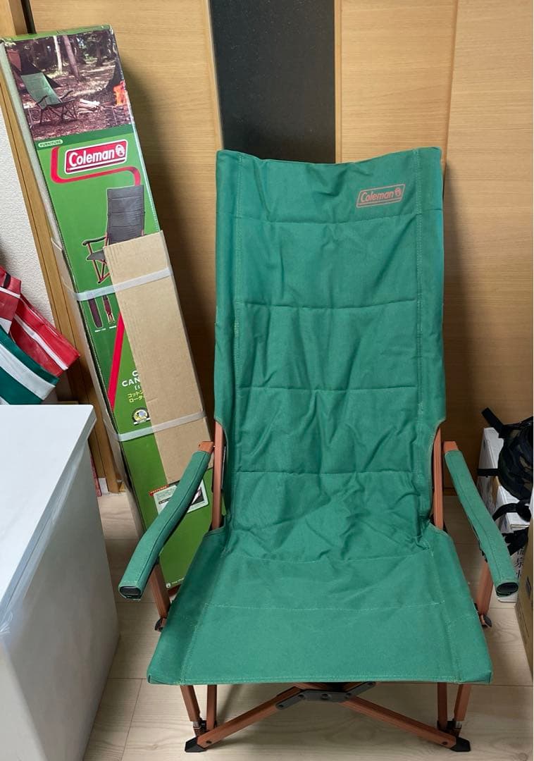 コールマン　コンフォートキャンバスチェア　グリーン