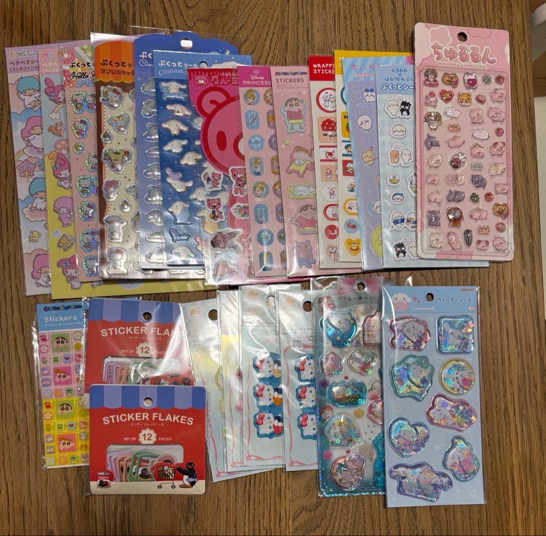 ボンボンドロップシール ディズニー サンリオ オリジナル まとめ売り 84枚