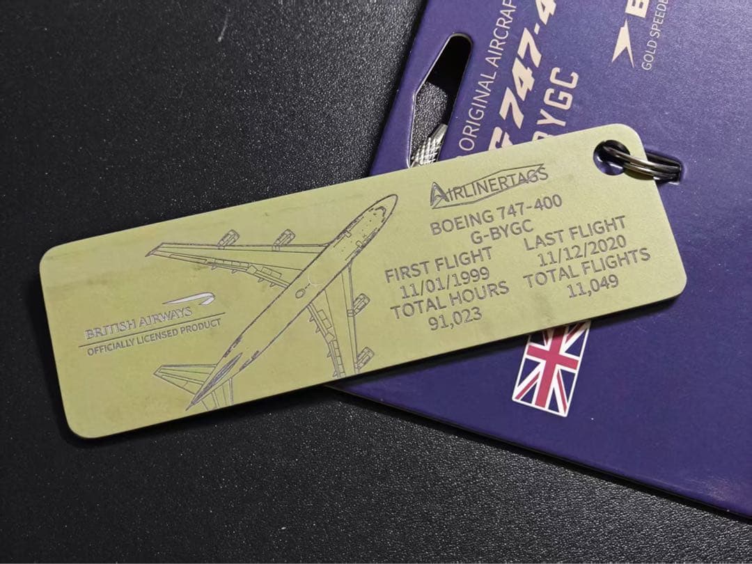 ブリティッシュ・エアウェイズ航空 Airlinertags B747-400